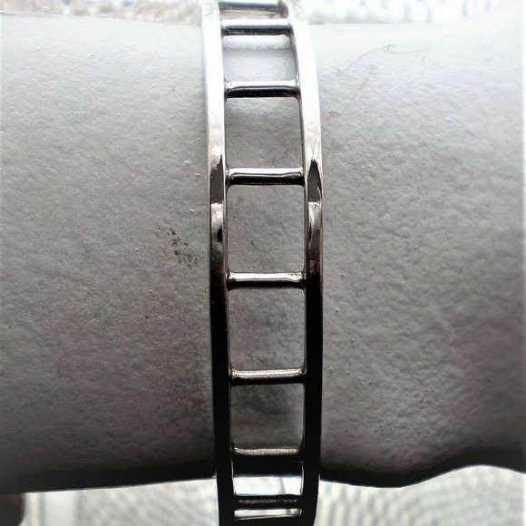 Designer VERAMEAT Ladders Up Ladders Round Sterling Silver 925 Cuff Bracelet